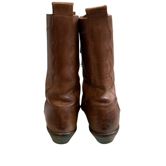 Vintage Acne 90’s Rihianon Lace Up Western Boots, Sz 10 - Picture 8 of 16